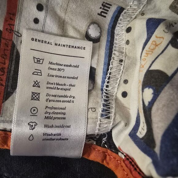 Spoke Fives Build A Chino Jean Blackish Blue Button Fly Waist 32 - Picture 9 of 13